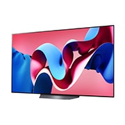 LG Smart TV  LG OLED evo AI CS4 4K, 65 pouces, Télécommande Magique IA Dolby Vision webOS24 2024, Vue latérale légèrement inclinée vers la gauche du LG OLED evo TV, OLED CS4, OLED65CS4VA, thumbnail 2