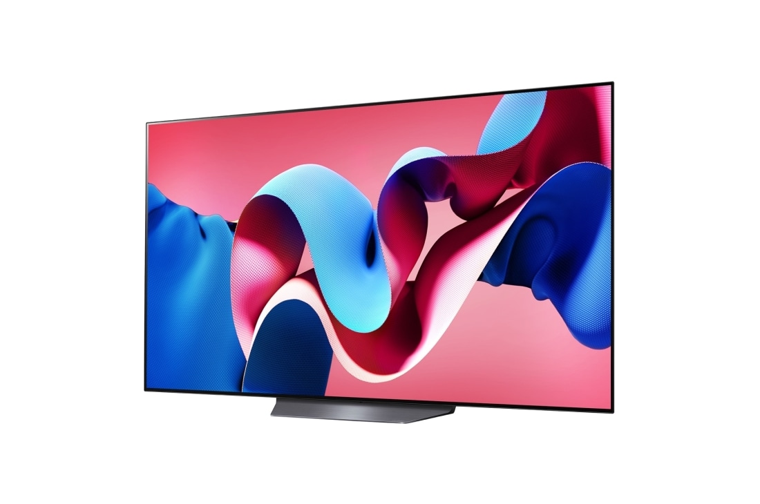LG Smart TV  LG OLED evo AI CS4 4K, 65 pouces, Télécommande Magique IA Dolby Vision webOS24 2024, Vue latérale légèrement inclinée vers la gauche du LG OLED evo TV, OLED CS4, OLED65CS4VA, thumbnail 2