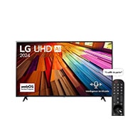 LG Smart TV  LG UHD AI UT80 4K, 65 pouces, Télécommande Magique IA HDR10 webOS24 2024, Vue avant d’un téléviseur LG UHD AI, UT80 avec le texte LG UHD AI ThinQ, 2024 et le logo webOS Re:New Program à l’écran, 65UT80006LA, thumbnail 1