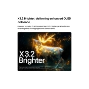 LG OLED evo AI C6 4K | 77 pouces | alpha 11 Gen3 | Dolby Vision | webOS26 | 2026, LG OLED evo AI C6 avec Brightness Booster Pro montre une scène sombre où des particules brillantes entourent une silhouette de cerf, offrant une luminosité de pic jusqu’à 3,2 fois plus intense avec un, OLED77C66LA, thumbnail 4