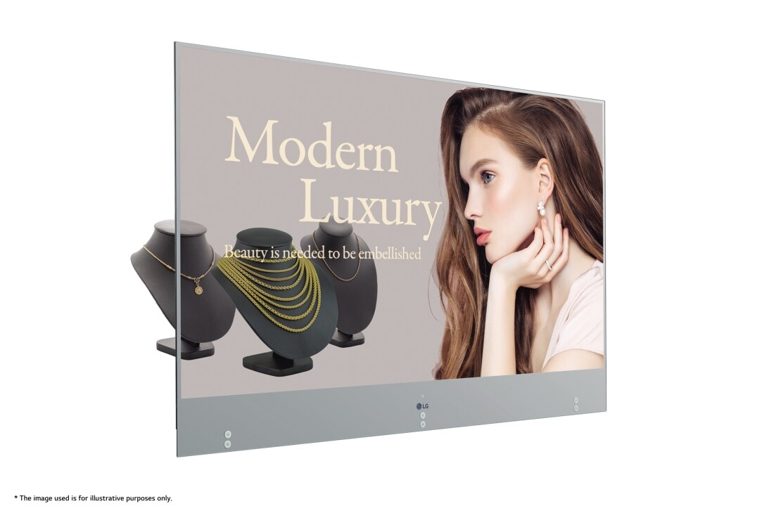 LG Transparent Signage 55 Inch With OLED Signage and SuperSign CMS, 55EW5F-A, thumbnail 2