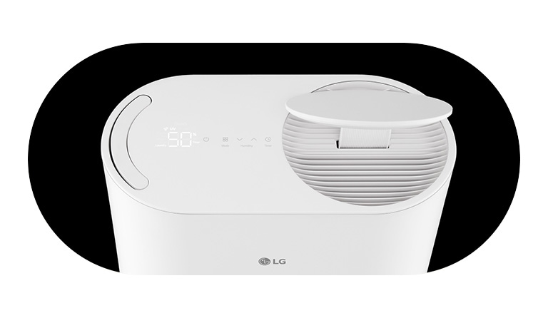 LG dehumidifier with a sleek and seamless design