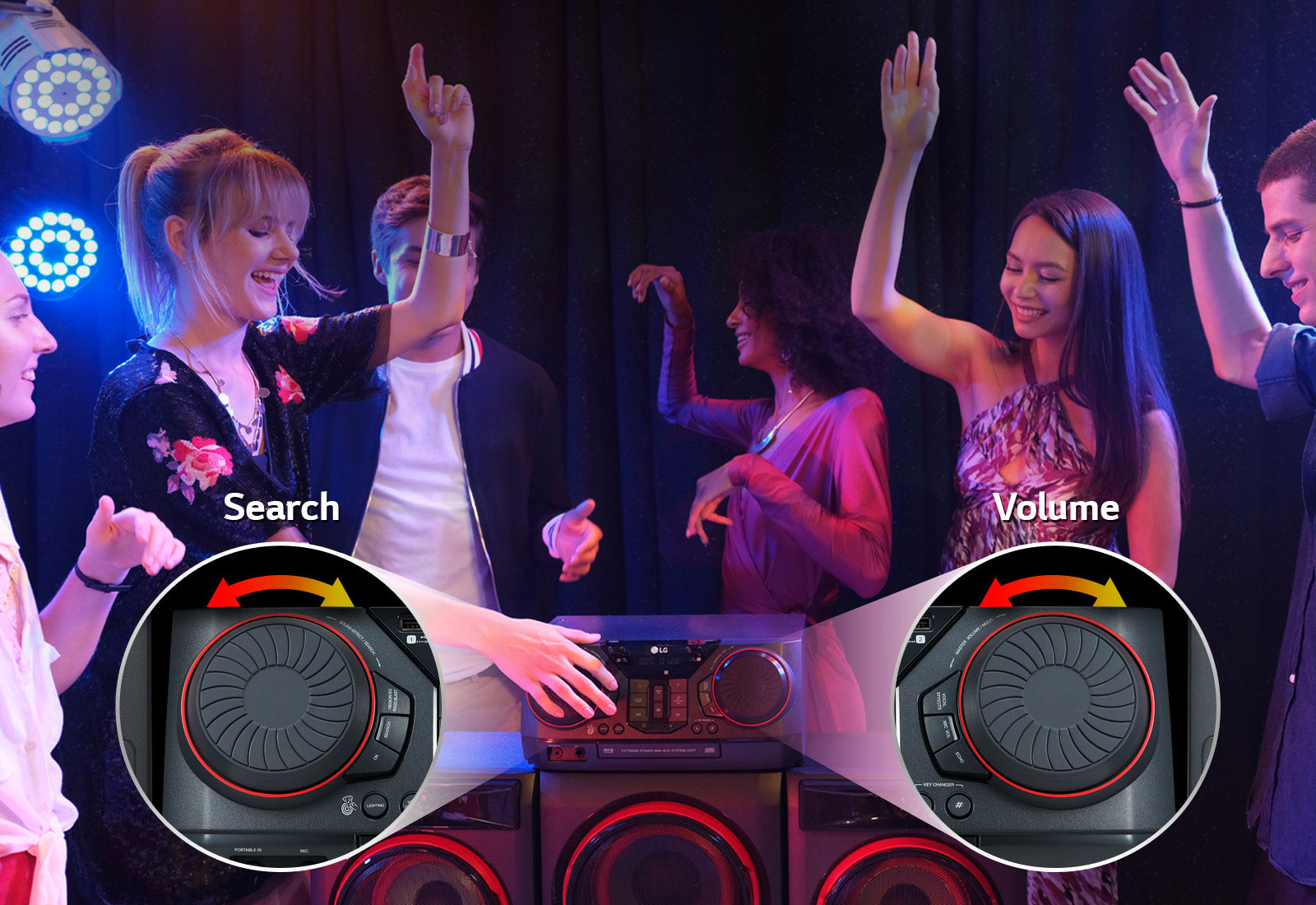 LG XBOOM | 2.1ch | Multi-Color Lighting | TV Sound Sync | 1100W CK57