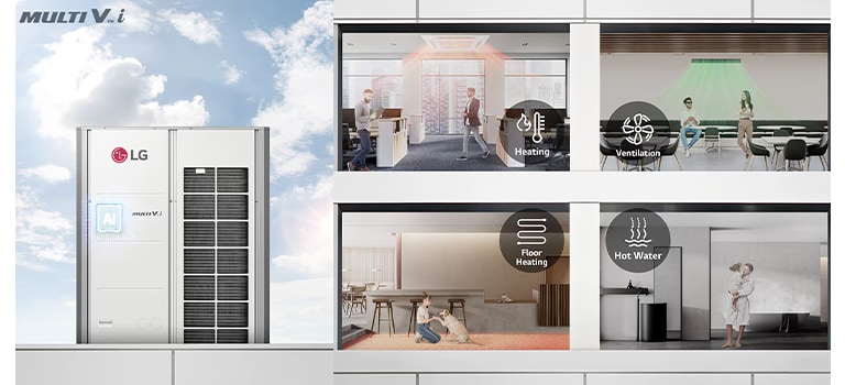 LG MULTI V i HVAC for heating, cooling and hot water in buildings 