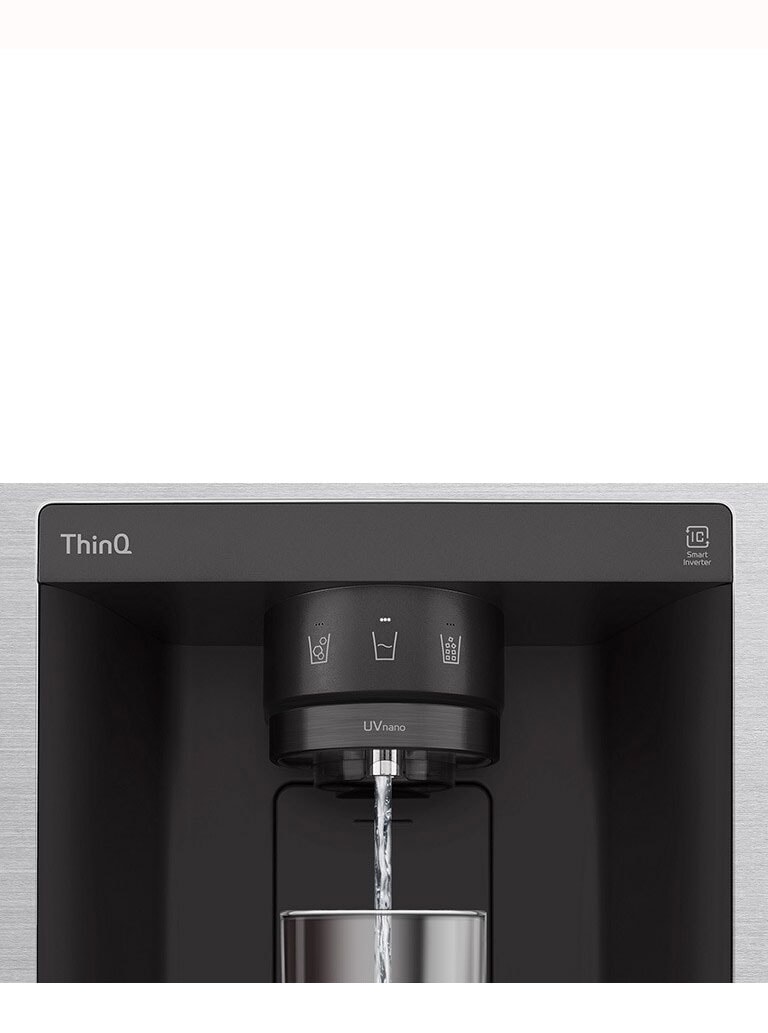 A video starts zoomed in on the water dispenser. 