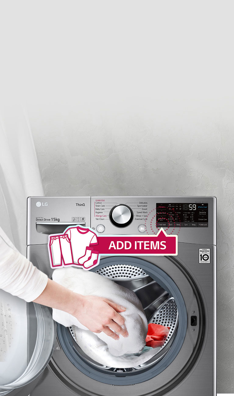 LG 15KG Front Load Washer AI DD ThinQ LG East Africa