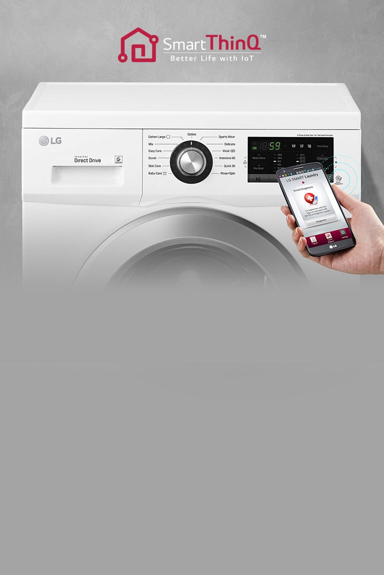LG F2J5TNP3W Washing Machine Superior Performance LG E.A