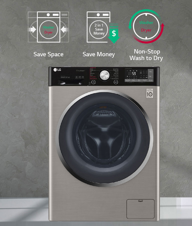Washer and Dryer in one<br>2