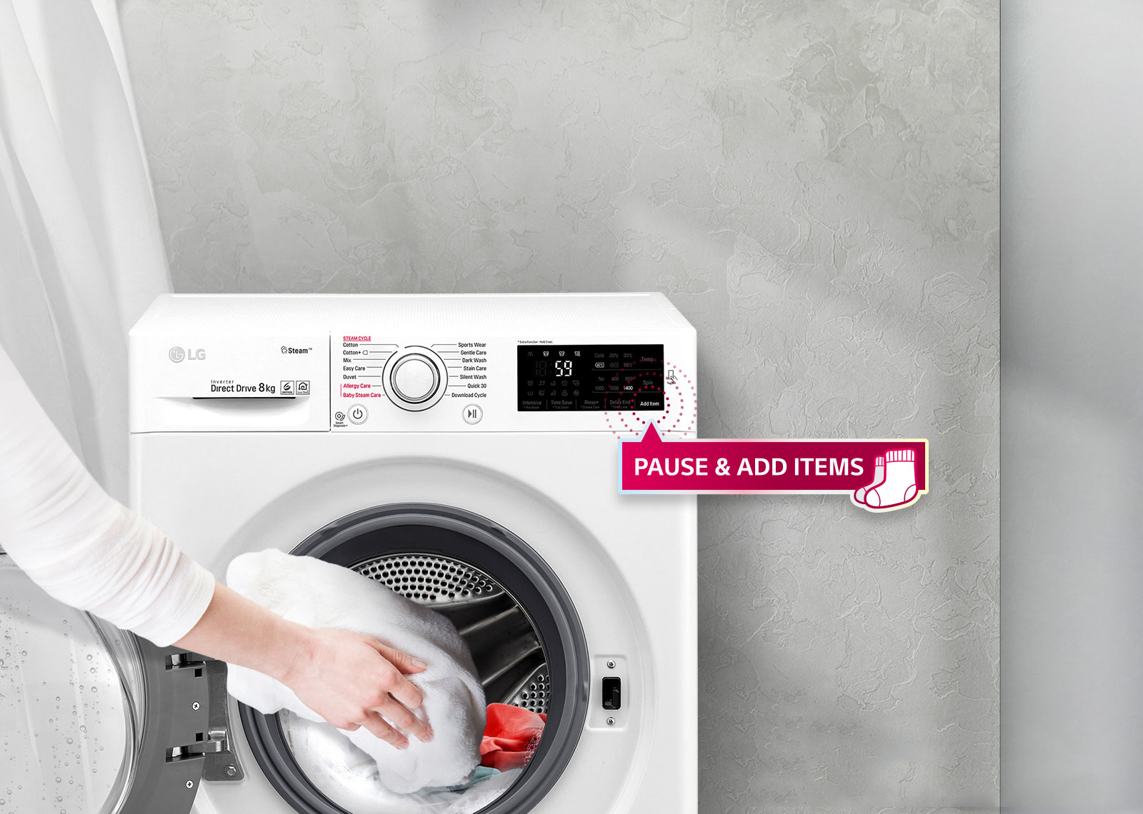 Lg 8 5kg 6 Motion Dd Washing Machine With Smart Diagnosis