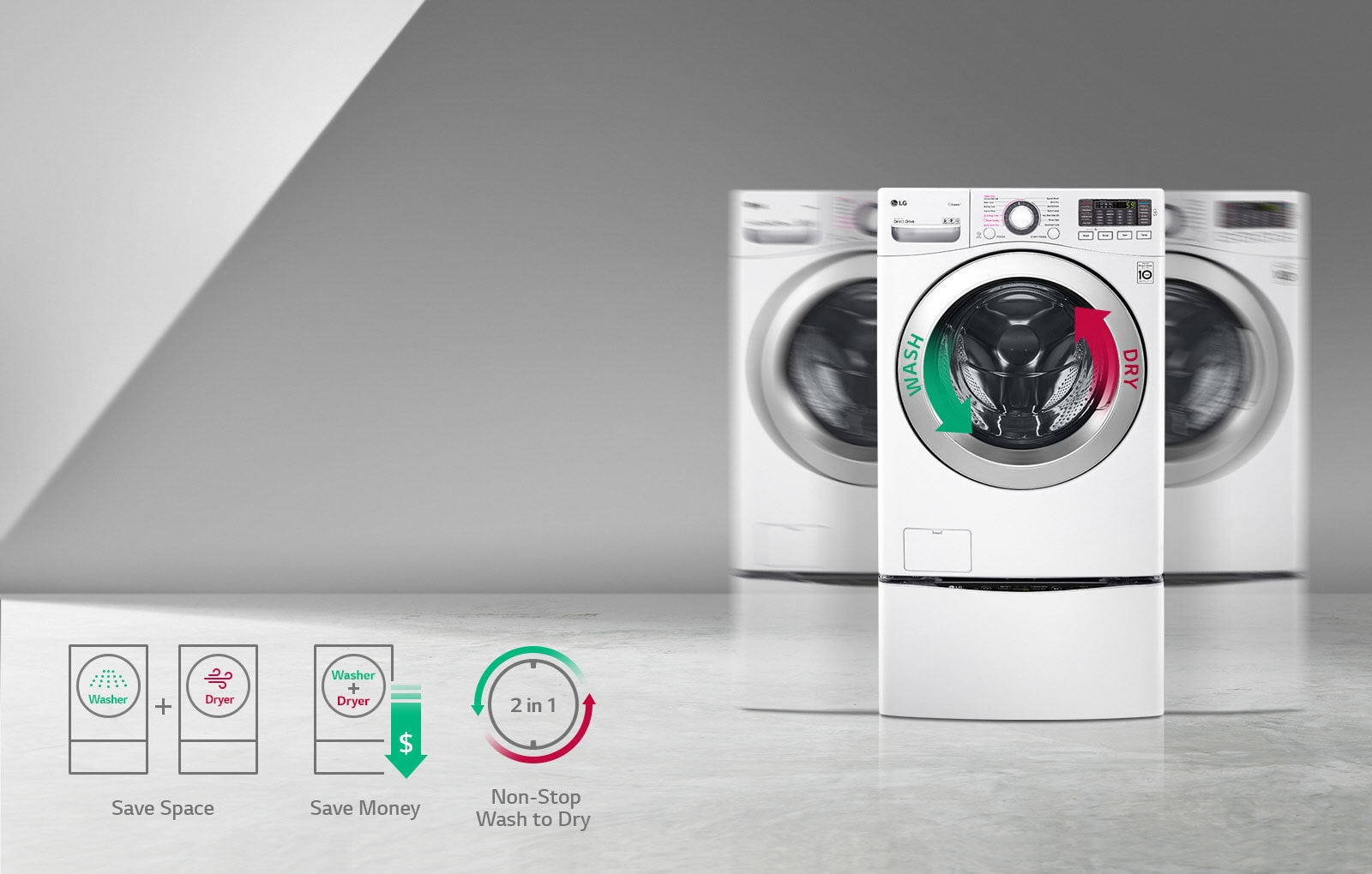 Washer and Dryer in One<br>1