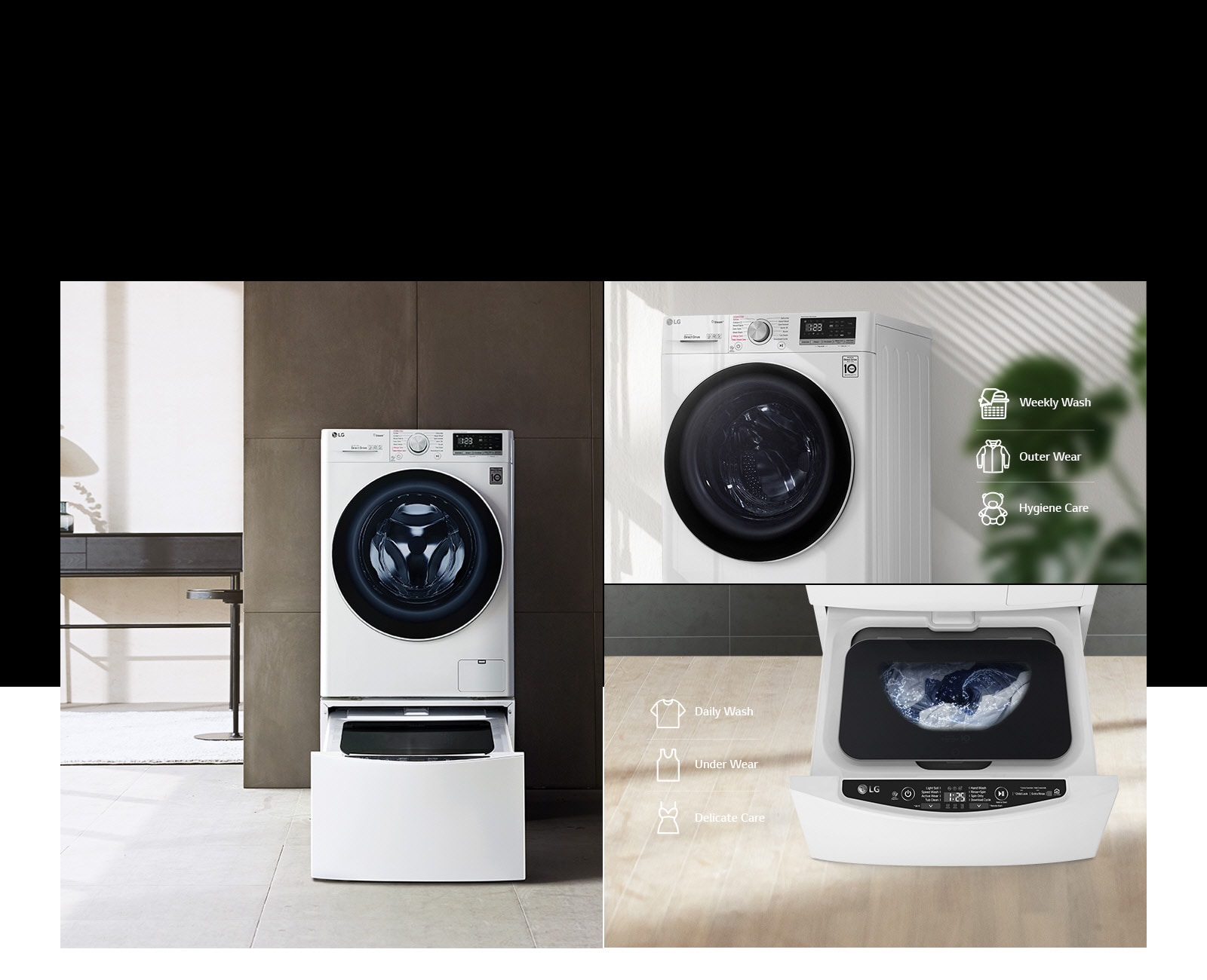 Advanced Washing LG Care F4V5VYP2T Laundry Machine: