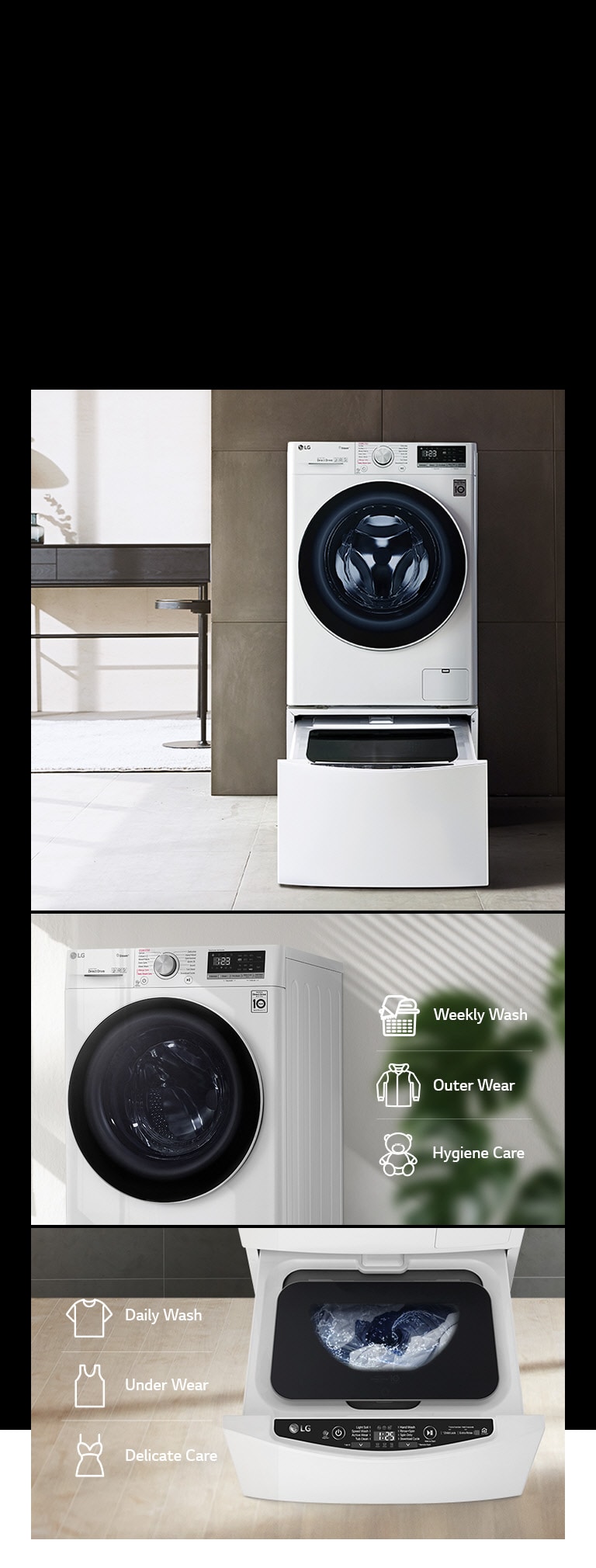 LG Washing Laundry Care F4V5VYP2T Machine: Advanced