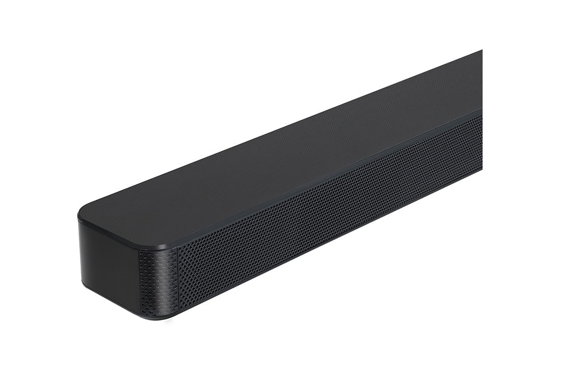 LG Sound Bar SN4 | 300W | 2.1ch | AI Sound Pro | Wireless subwoofer, close-up view of left side, SN4, thumbnail 8