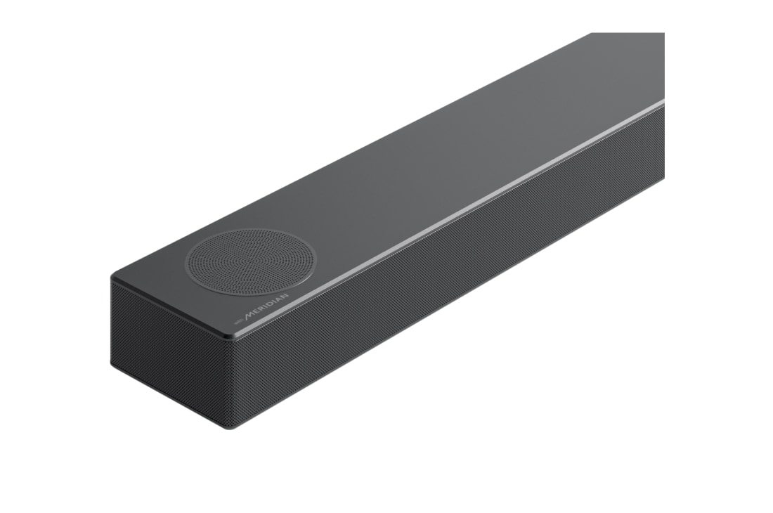 LG S75Q 3.1.2ch High Res Audio soundbar with Dolby Atmos, Close-up view of left side, S75Q, thumbnail 10