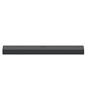 LG Soundbar S80QY, A subwoofer, a soundbar, and TV are in a white living room, S80QY, thumbnail 4