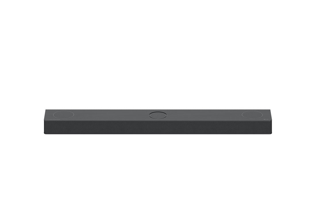 LG Soundbar S80QY, A subwoofer, a soundbar, and TV are in a white living room, S80QY, thumbnail 4