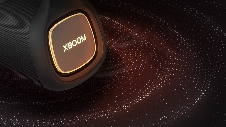 Close-up view of right side. Sound graphics are under the speaker.