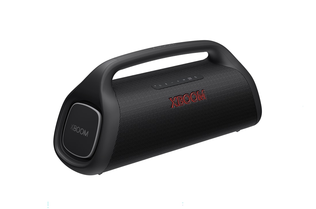 LG XBOOM Go XG9 | 80W |  IP67 Waterproof & Dust Resistant | Stage  Lighting, Diagonal view with left side forward, XG9QBK, thumbnail 4