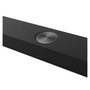 LG 9.1.5 channel LG Home Cinema Soundbar with Surround Sound and Rear Speakers S95TR, A sound bar is placed under TV in a white living room, subwoofer placed right next., S95TR, thumbnail 5