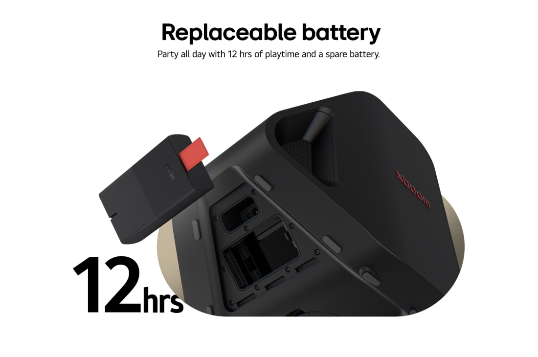 LG xboom Stage 301 | Bluetooth Speaker | xboom Signature Sound by will.i.am for Parties and Performances, USP card: Replaceable battery, STAGE301, thumbnail 4