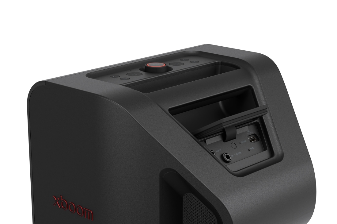 LG xboom Stage 301 | Bluetooth Speaker | xboom Signature Sound by will.i.am for Parties and Performances, rear-side view close-up, STAGE301, thumbnail 14
