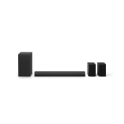 LG Soundbar for TV 4.1 channel S40TR, Front view of LG Soundbar S40TR, subwoofer, and Rear Speakers, S40TR, thumbnail 1