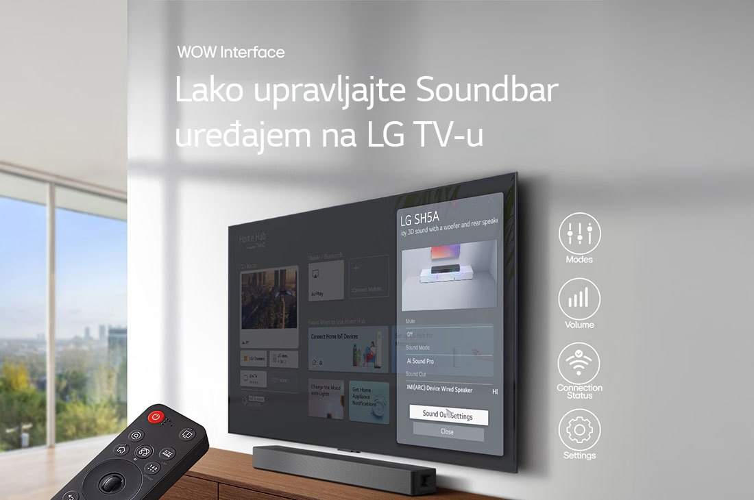 LG Soundbar SH5A, USP card: WOW Interface | Integrated control of your soundbar on LG TV, SH5A, thumbnail 13
