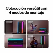LG xboom Stage 501 | Bluetooth Speaker , top view with lighting-on, STAGE501, thumbnail 6