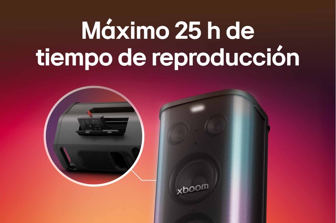 LG xboom Stage 501 | Bluetooth Speaker , top view from back with lighting off, STAGE501, thumbnail 7
