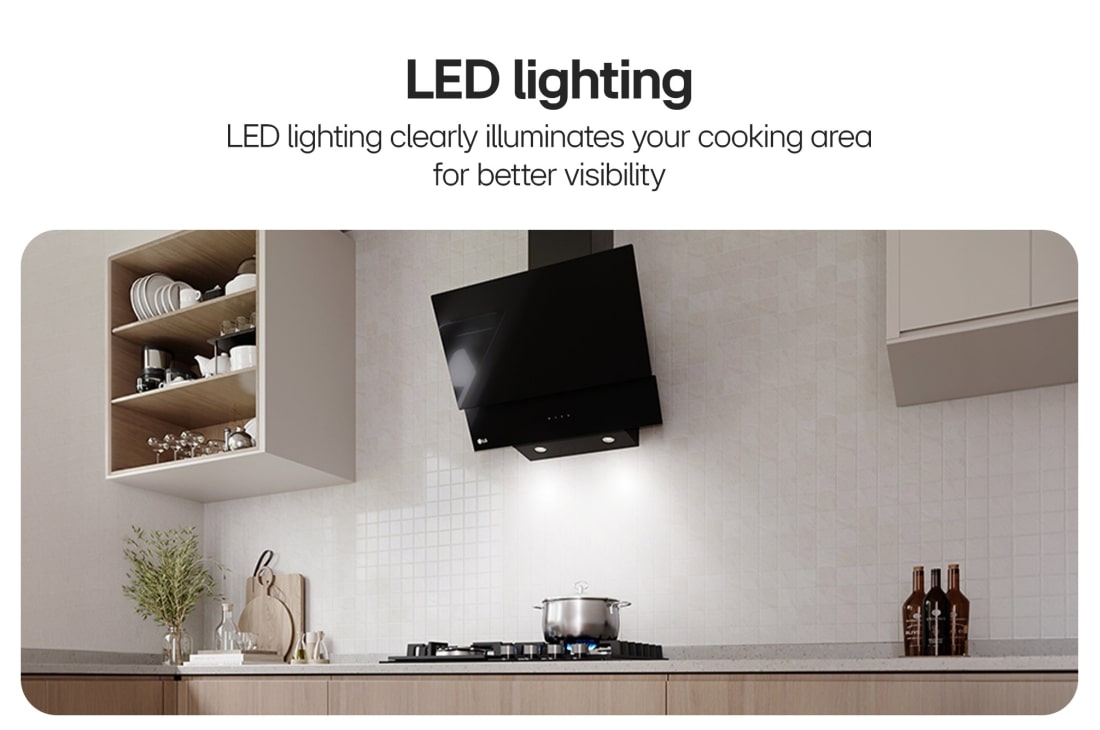 LG Hood 60cm, With Touch Control, Powerful suction, and 3 modes with Power Boost mode, LG Hood 60cm, With Touch Control, Powerful suction, and 3 modes with Power Boost mode, HC7D2427G, thumbnail 5