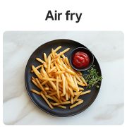 LG 60L built-in oven, black with touch control, Plate of crispy French fries with ketchup., WS5D6010G, thumbnail 5