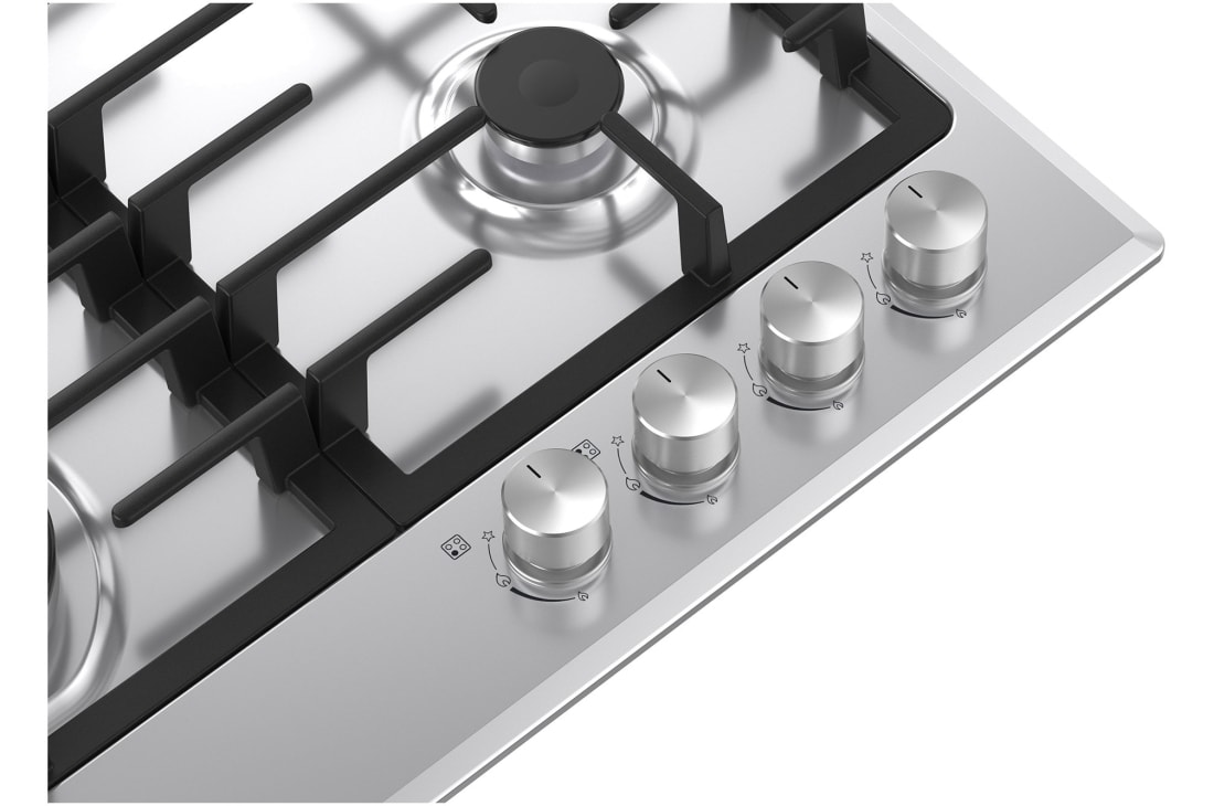 LG New 60 CM Gas Cooktop- Powerful Heat, New 60 CM Gas Cooktop- Powerful Heat, CG3D2414S, thumbnail 7