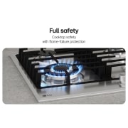 LG New 60 CM Gas Cooktop- Powerful Heat, New 60 CM Gas Cooktop- Powerful Heat, CG3D2414S, thumbnail 6