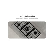 LG New 90 CM Gas Cooktop- Powerful Heat, New 90 CM Gas Cooktop- Powerful Heat, CG5D3626S, thumbnail 5