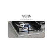 LG New 90 CM Gas Cooktop- Powerful Heat, New 90 CM Gas Cooktop- Powerful Heat, CG5D3626S, thumbnail 6
