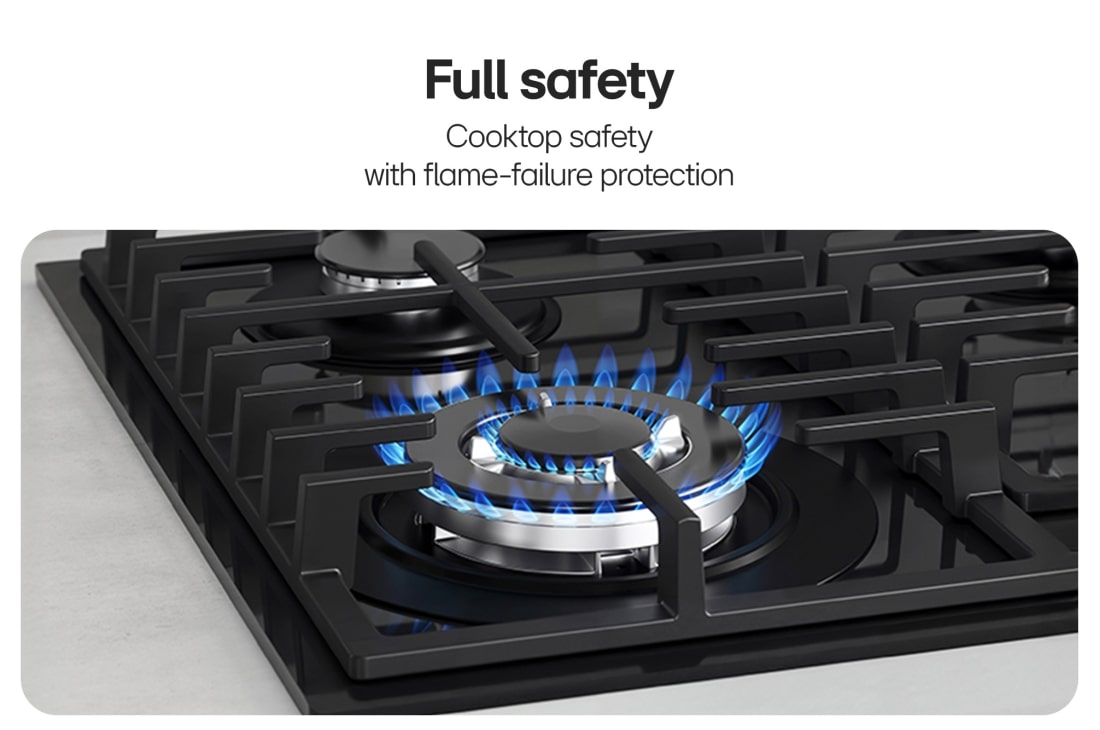 LG 24 Inch Compact Gas Cooktop, 24 Inch Compact Gas Cooktop, CG7D2414G, thumbnail 6