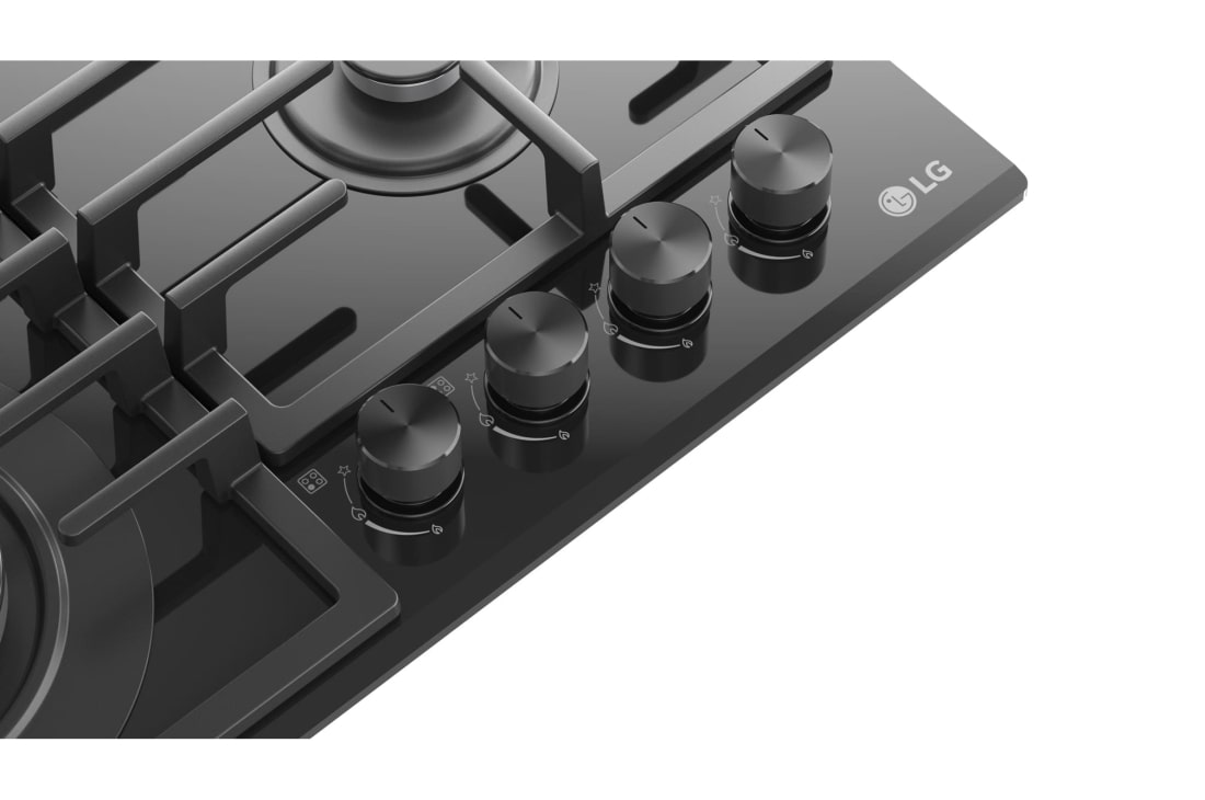 LG 24 Inch Compact Gas Cooktop, 24 Inch Compact Gas Cooktop, CG7D2414G, thumbnail 7