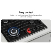 LG 24 Inch Compact Gas Cooktop, 24 Inch Compact Gas Cooktop, CG7D2414G, thumbnail 4