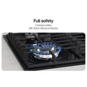 LG 24 Inch Compact Gas Cooktop, 24 Inch Compact Gas Cooktop, CG7D2414G, thumbnail 6