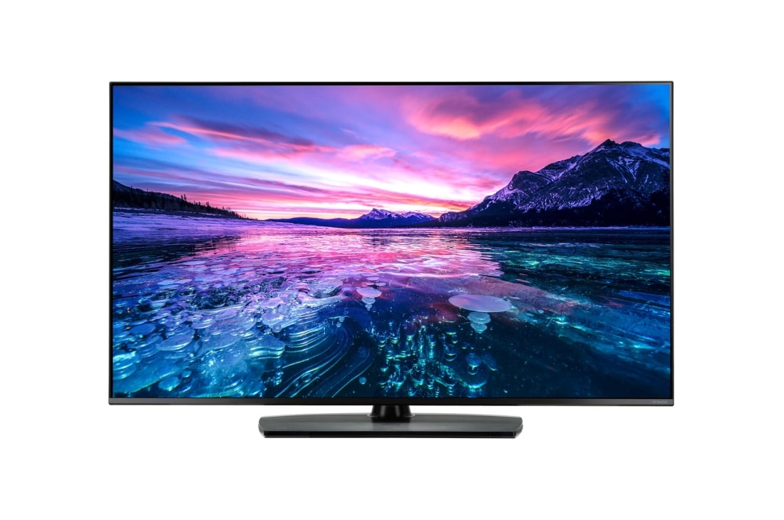 LG 55 Inch Commercial TV with 4K UHD, Nanocell Display, Pro Centric and webOS, front view with inscreen, 55US761H0GA