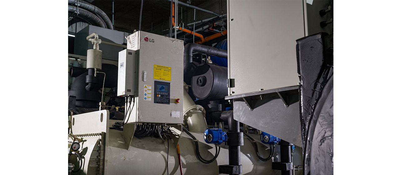 Closer Chiller Installed View