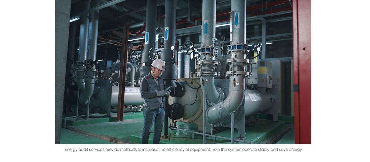 Energy audit services provide methods to increase the efficiency of equipment, help the system operate stably, and save energy