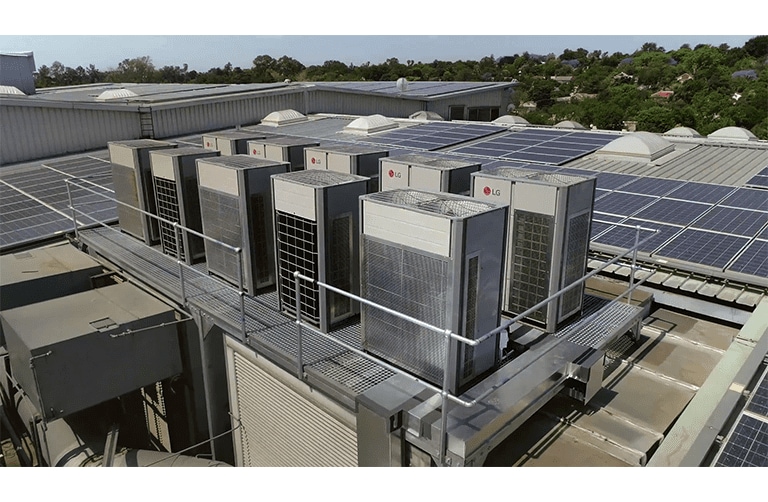 The LG Multi V 5 VRF system was an ideal solution for this retrofit project