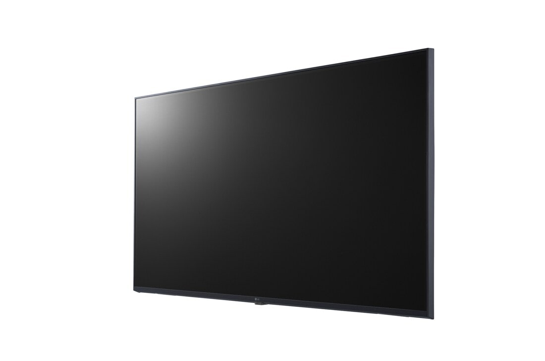 LG 43 Inch Digital Signage with webos UHD Display, Featuring IPS for Advertisement Displays, -45 degree side view, 43UL3J-B, thumbnail 4