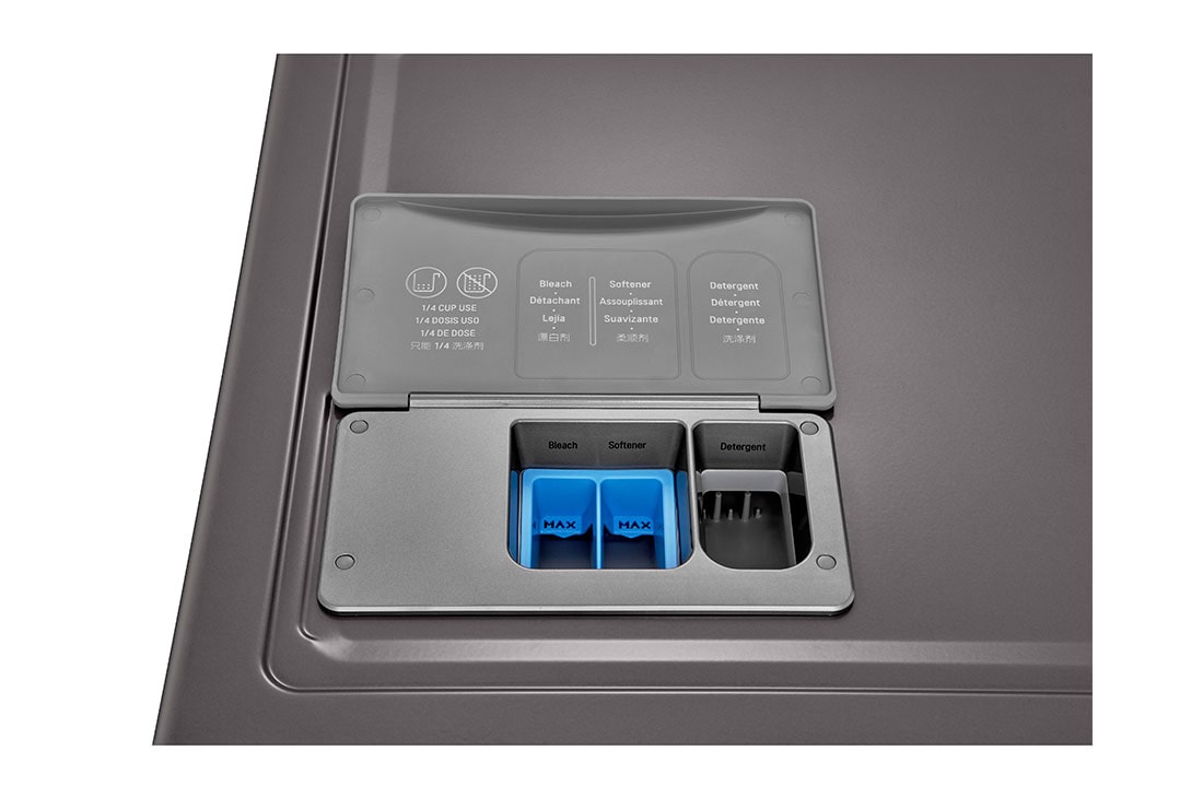 LG 5.2 cu.ft Large Capacity Frontload Washer, Top view, FH0C7FD2MS, thumbnail 6