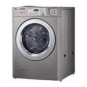 LG 5.2 cu.ft Large Capacity Frontload Washer, +15 degree side view, FH0C7FD2MS, thumbnail 3