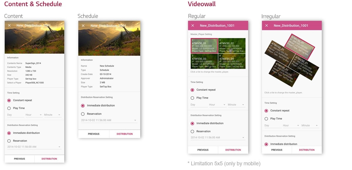 The SuperSign M distribution page