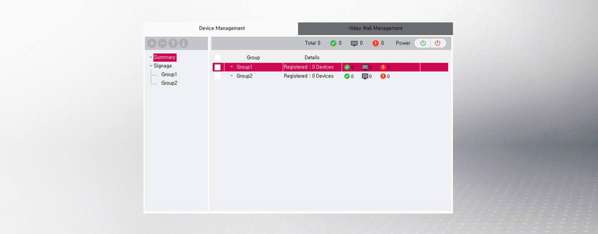 The dashboard of SuperSign C