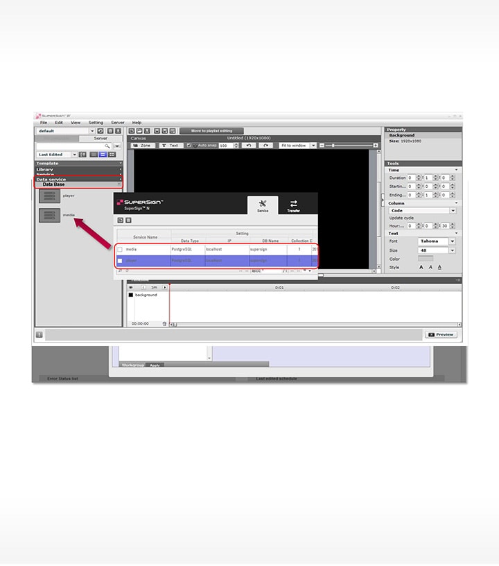 The capture image of editing
