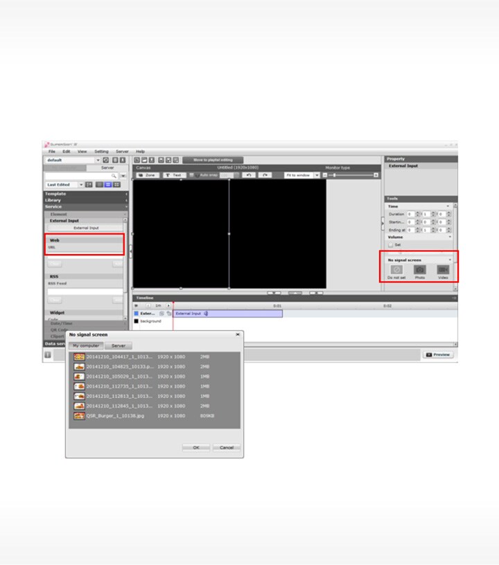 Featuring more unique features on licensed version: failover media setting by the editor